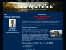 Tablet Screenshot of oronoapartments.com